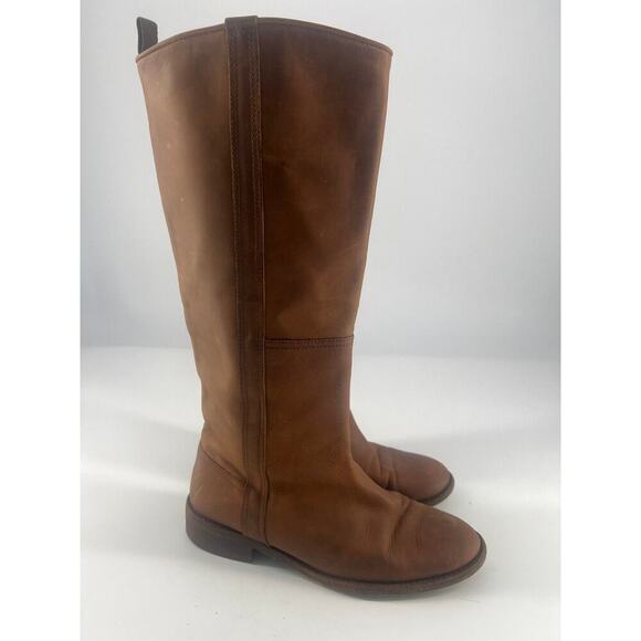 Boden Riding Boot Womens Size 6 37 Brown Leather Boho Western Rodeo Cowgirl - Picture 2 of 9